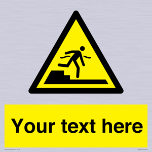 Custom warning Submerged step or steps